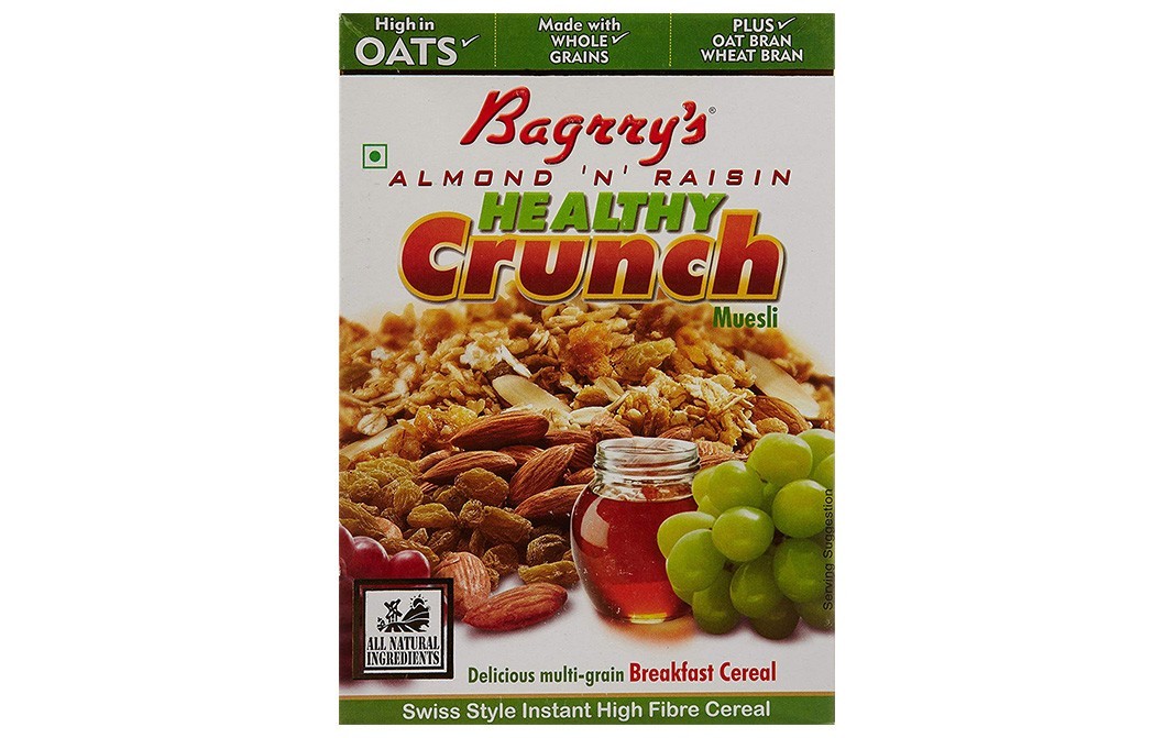 Bagrry's Almond 'N' Raisin Healthy Crunch Muesli   Box  500 grams
